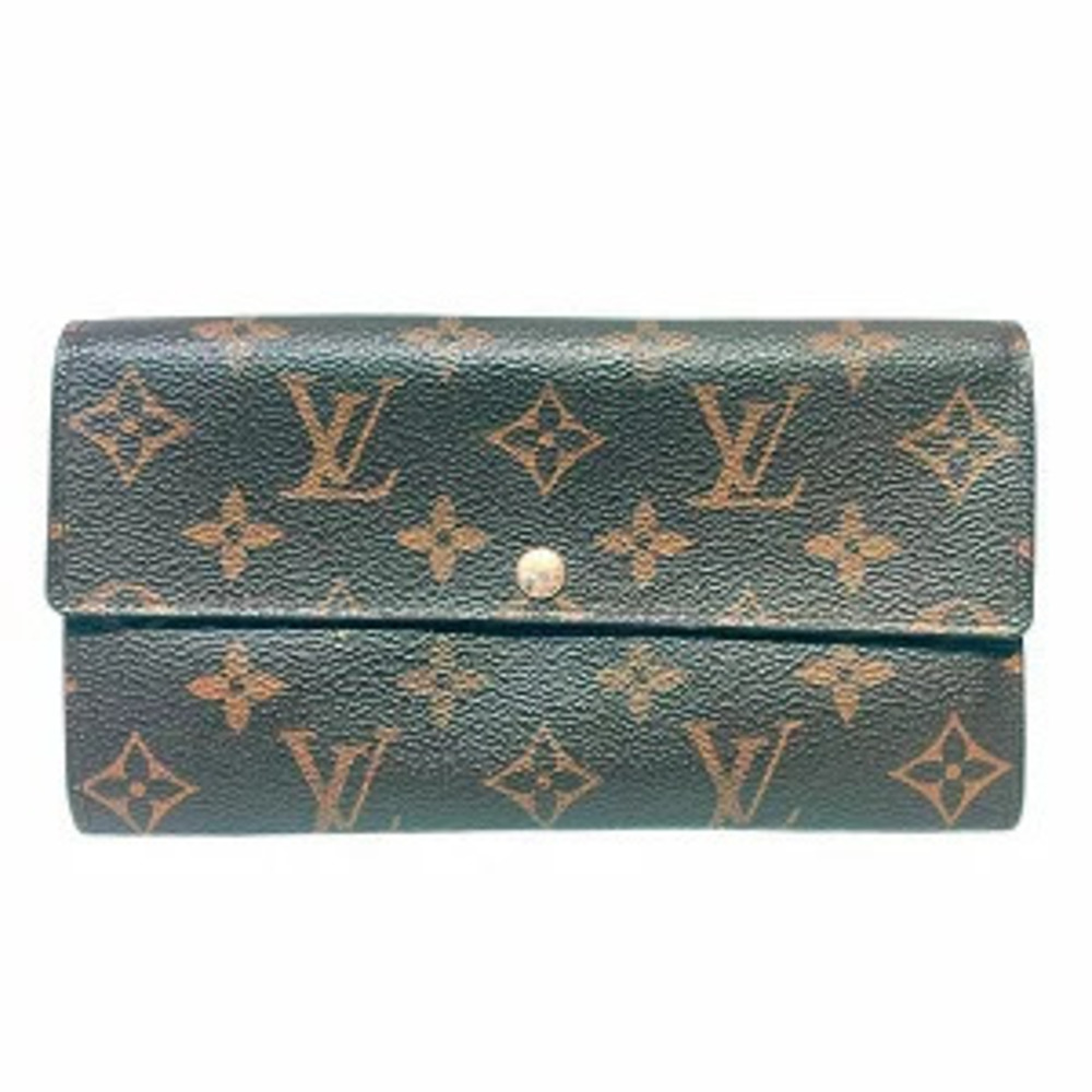 Louis Vuitton Monogram Portefeuille Sarah Long Wallet Bi fold